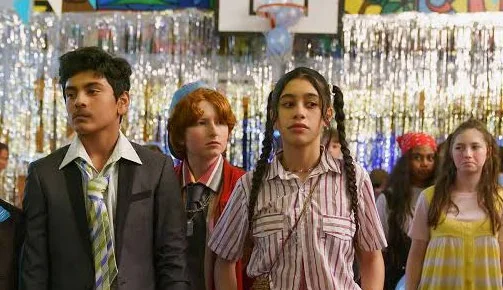 Young people in school uniform, from the series Raised by Refugees