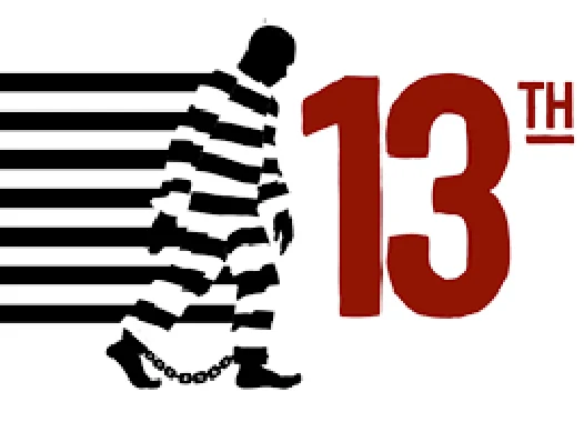 Title graphic for the documentary 13th